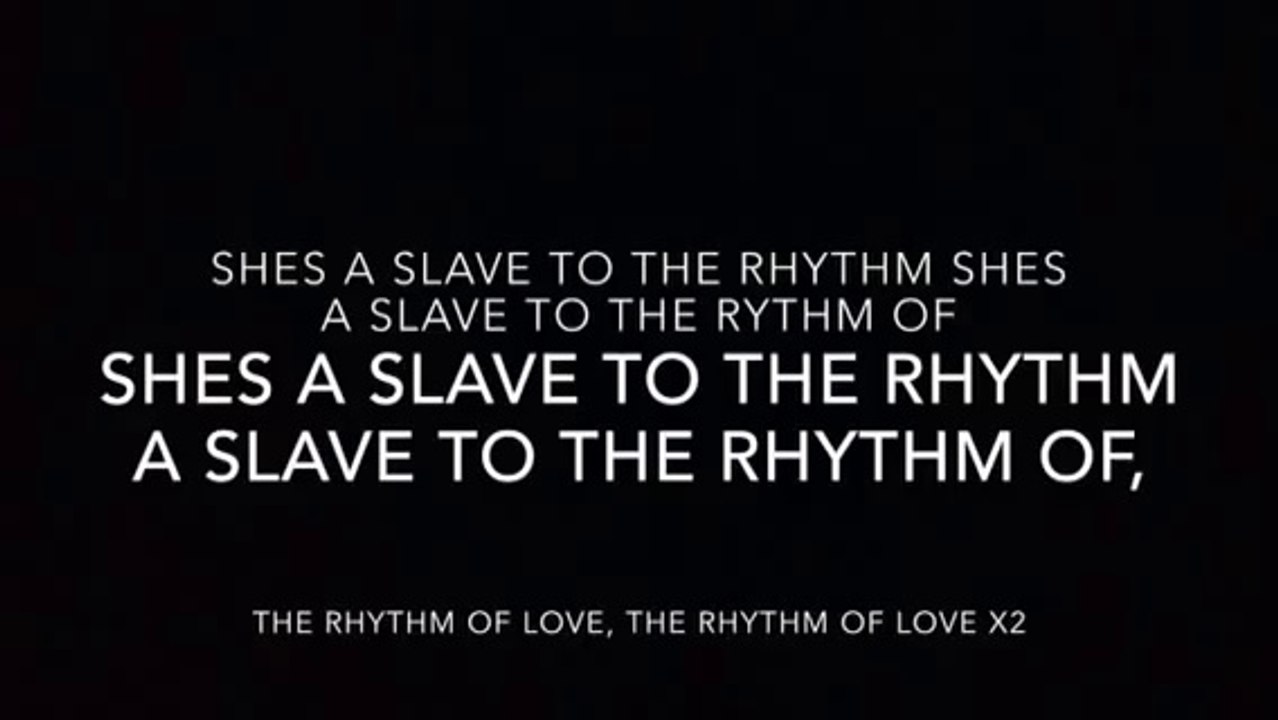 Michael Jackson- slave to the rhythm official lyrics video