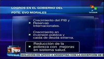 Presidente Evo Morales alcanza logros importantes en su gestión
