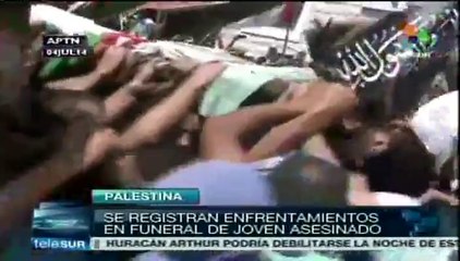 Sombrías y violentas las exequias del joven palestino asesinado