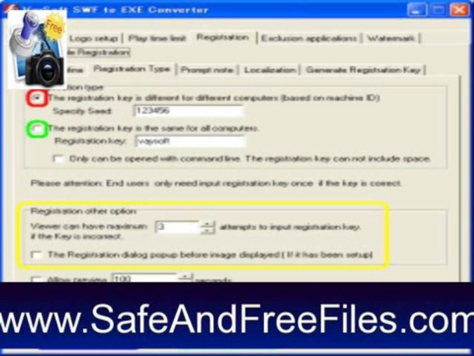Download VaySoft SWF to EXE Converter 6.23 Serial Key Generator Free