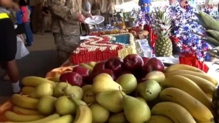 Troop celebrate July 4th in Afghanistan