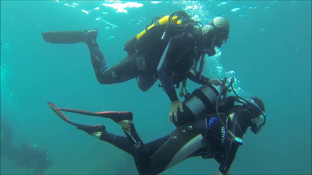 Baptême de plongée de maman