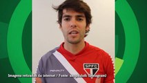 É oficial! Kaká manda recado e convoca torcida do São Paulo