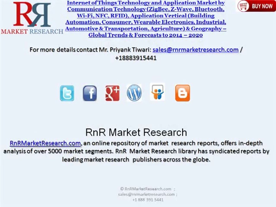 Internet of Things Technology and Application Industry (Wearable Electronics, Automotive & Transportation) 2020
