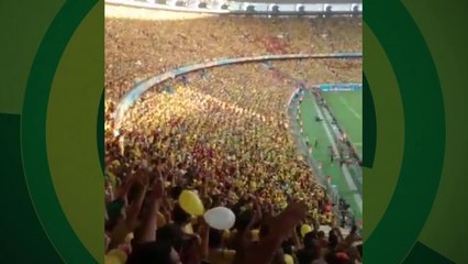 Download Video: Arrepiou! Torcida faz coro no hino do Brasil no Castelão