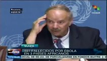 OMS confirma 481 fallecimientos por ébola en África