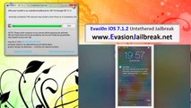 Howto Jailbreak Untethered iOS 7.1.2 Evasion sortie [UPDATE]