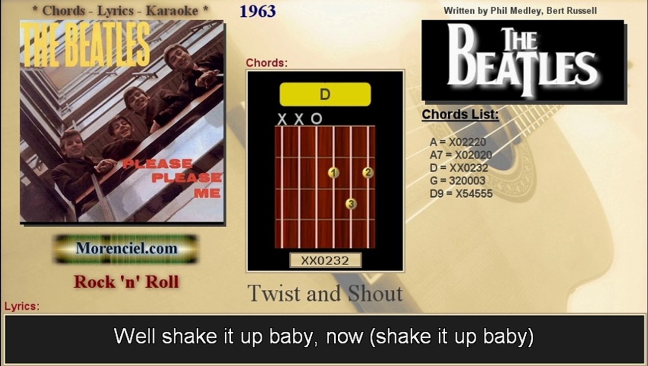 The Beatles - Twist and shout (Karaoke, no vocal)