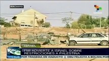 FMI advierte a Israel para que levante bloqueo contra Palestina