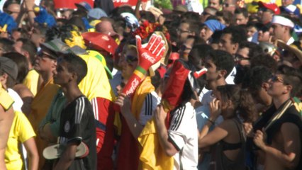 German fans celebrate French triumph