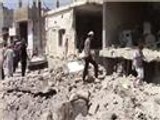 إصابة العشرات بمدينة سرمين بإدلب جراء قصف جوي كثيف