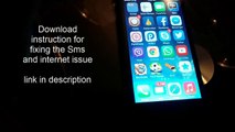 Fix Sprint or Verizon Sms and internet Issue on Iphone  4 4s 5 5c 5s