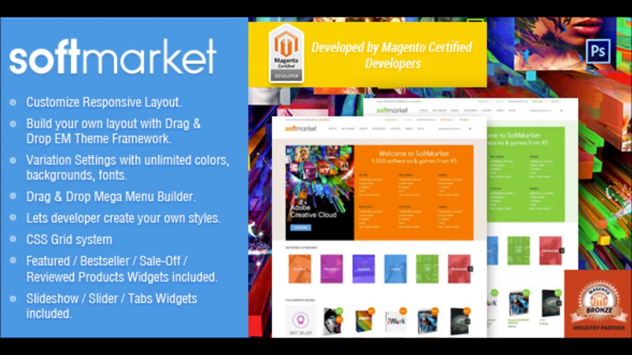 Download Free Responsive Magento Theme - Gala SoftwareMarket