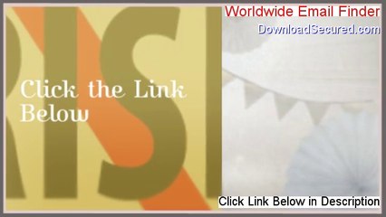 Worldwide Email Finder Free Download - Download Here [2014]