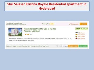 flats for sale in a s rao nagar