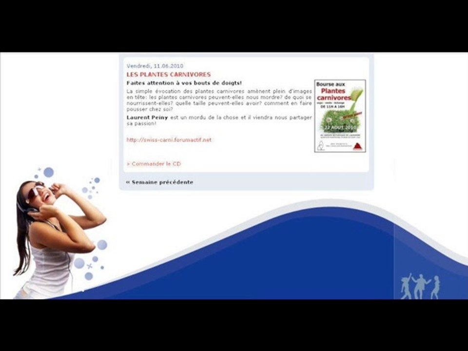 Rhone fm - Ensemble c'est tout - Plantes Carnivores