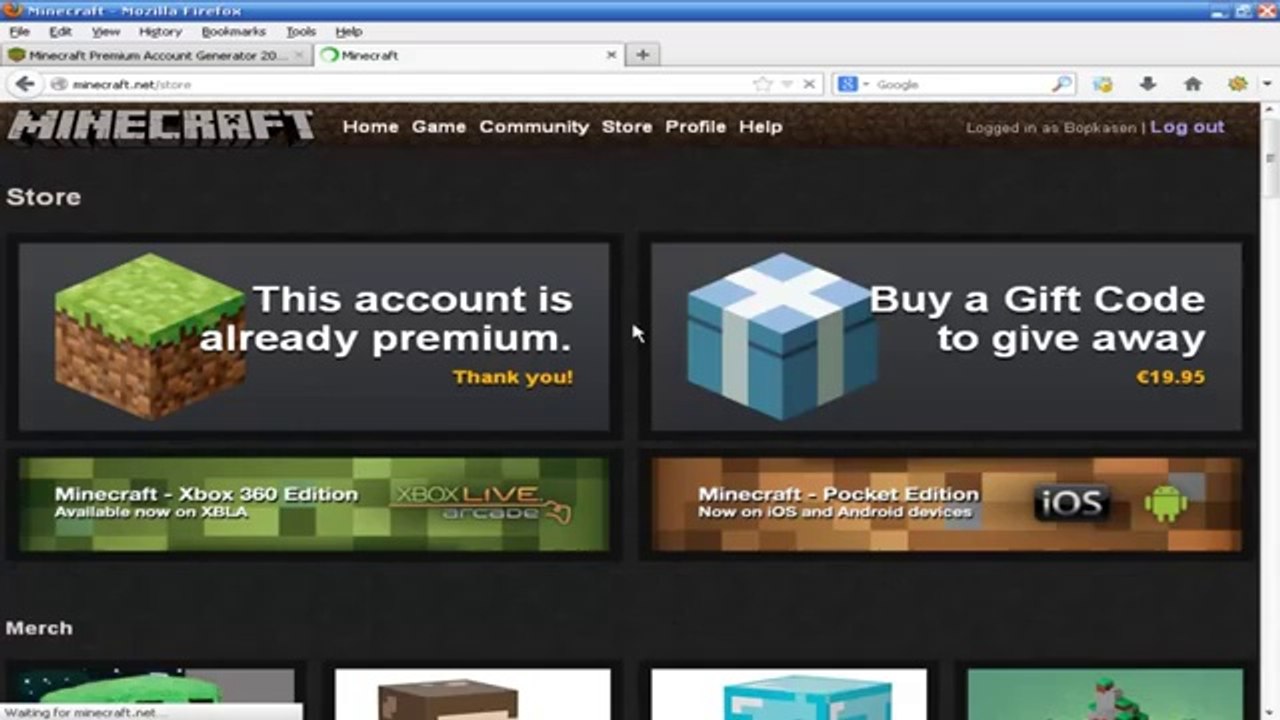 Free Minecraft Premium Account Generator August 2013 No Survey -