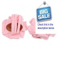 Best Rating Infant Toddler Baby Newborn Cotton Barefoot Petals Flower Sandals Shoes Socks Feet Decoration Pink Review