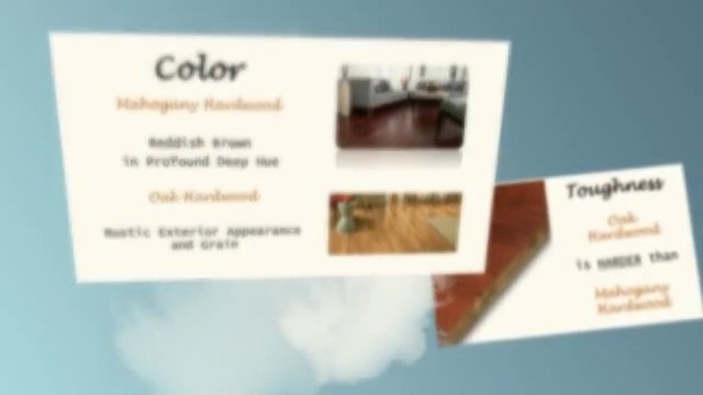 Mahogany versus Oak Hardwood Los Angeles 213-984-4193