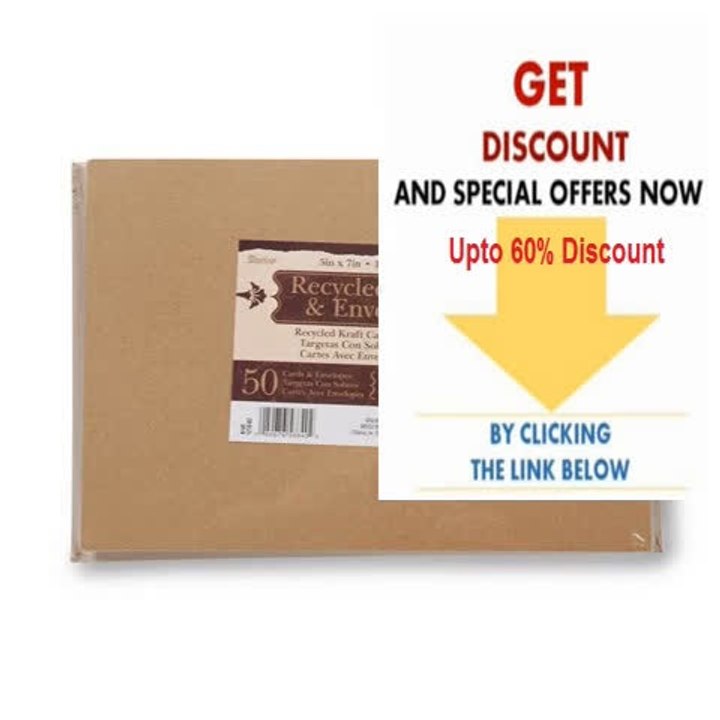Best Deals Darice® 5 x 7 Blank Cards & Envelopes - Value Pack - 50 Count - Natural Review