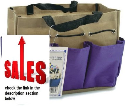 Best Deals Allary Project Tote 9-1/2-Inch-by-8-1/2-Inch-by-5-Inch Purple and Khaki Review
