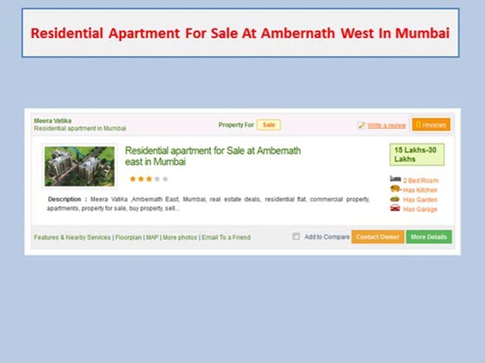 1bhk flats in ambernath