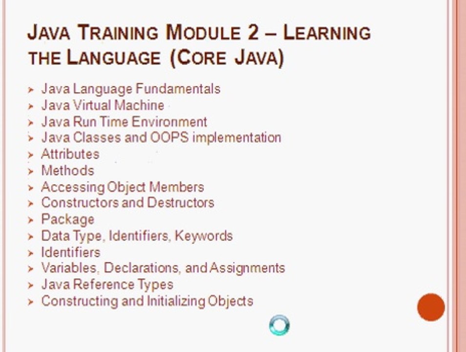java training in chennai