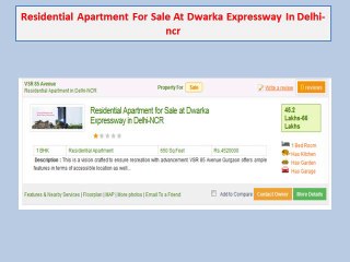 1 bhk flat in dwarka for sale