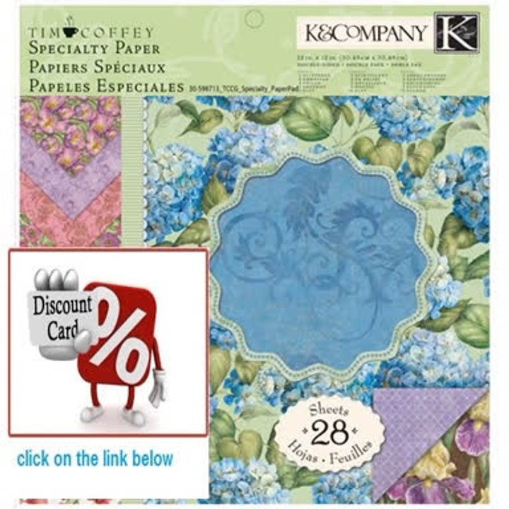 Best Deals K&Company Tim Coffey Cottage Garden Specialty Paper Pad 12-by-12-Inch Review