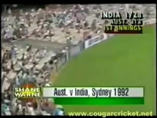 Shane Warne Bowls Career First Ball In Test Cricket 1992 Syd
