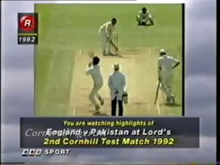 Wasim Akram Shatters Jack Russell Stumps