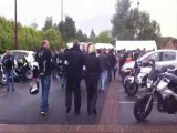 Cortège de motards à l'appel de l'association Hospimoto, entre Lens et Loison-sous-Lens