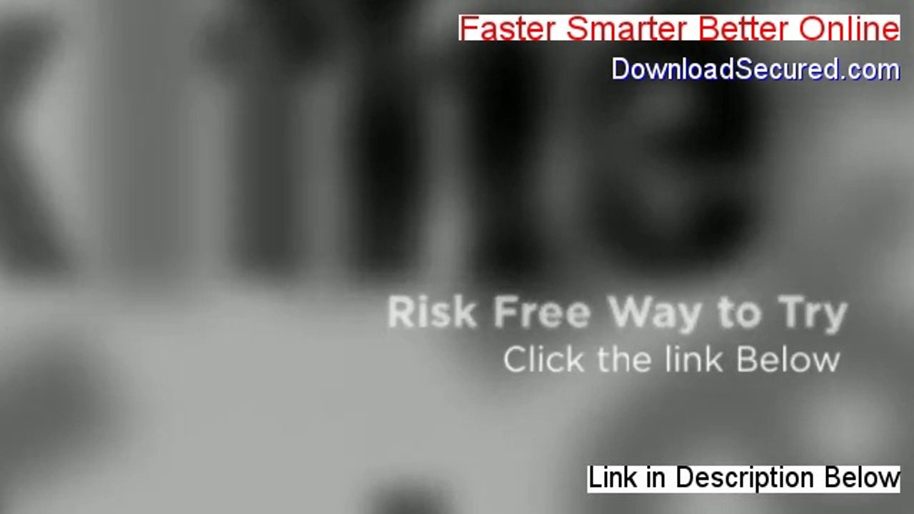Faster Smarter Better Online Free Download - Download Now (2014)