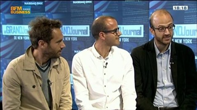 Michel et Augustin à la conquête des États-Unis: la Banana Farm s'installe à Brooklyn: Augustin Paluel-Marmont, Michel de Rovira et Antoine Chauvel, dans Le Grand Journal de New York - 05/07 2/4