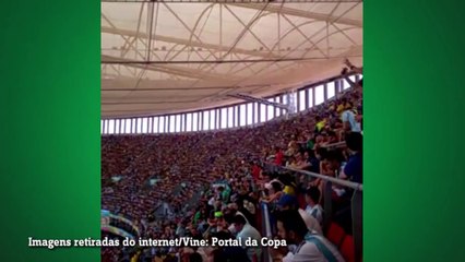 No jogo da Argentina, torcida faz coro por Neymar