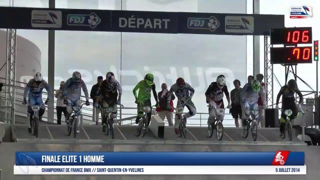 Finale ELITE 1 HOMME Championnat de France BMX 2014 Saint-Quentin-En-Yvelines