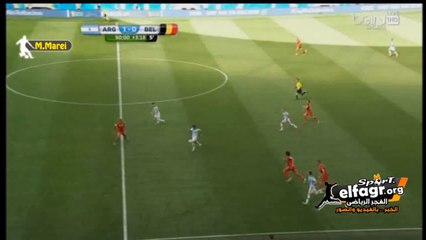 كورتوا ينقذ انفراد صريح و يمنع ميسي من زيارة الشباك