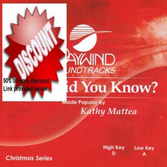 Best Rating Mary Did You Know? [Accompaniment/Performance Track] Review