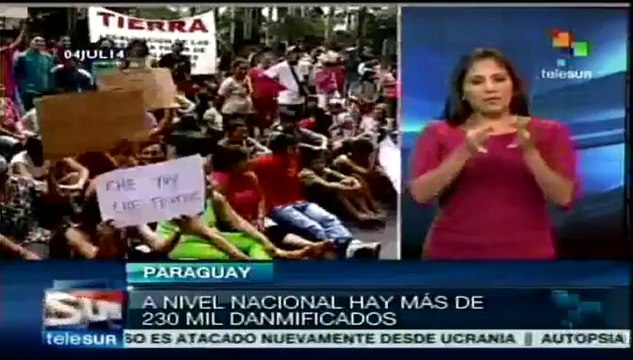 Paraguayos exigen en su casa a Cartes que declare estado de emergencia