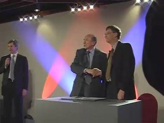 Gérard Collomb et Bill Gates