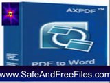 Download AXPDF PDF to Word Converter 2.0 Activation Number Generator Free