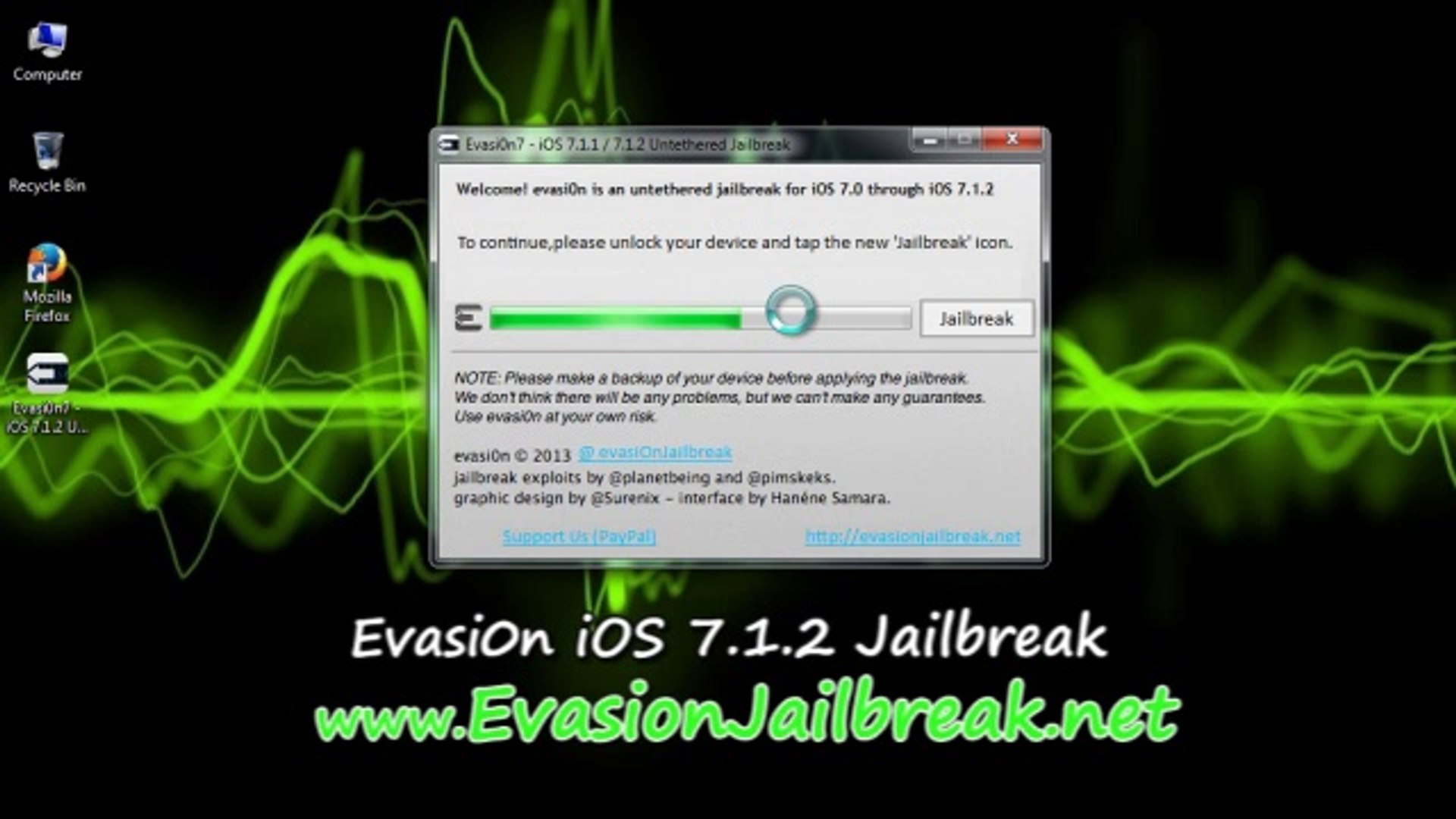 Implement astronomi systematisk Download Evasion 7.1.2 Jailbreak Full Untethered iOS 7 iPhone iPod Touch  iPad,iPod Touch ,iPad,Apple Tv - video Dailymotion