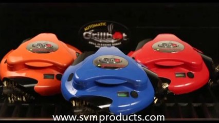 Grillbots Grillbot Robot Grill Cleaner (Red Color) + Meathead Original Temperature magnet guide