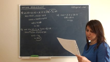 Karışım Problemleri 4-ozelogrenci.com