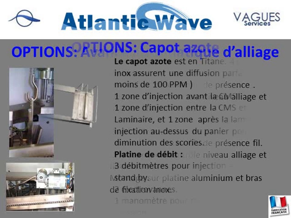 VAGUES SERVICES, ATLANTIC WAVE, machine de brasage à la vague d'exception