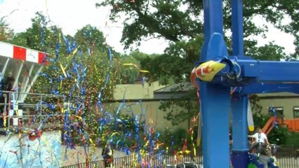 The Vamps open new Air Race ride at Drayton Manor