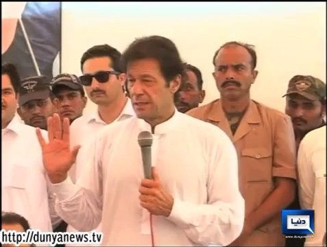 Dunya News- IDPs will not be left alone by KPK Government - Imran Khan on Bannu Visit