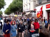 Avignon, Parade silencieuse des intermittents