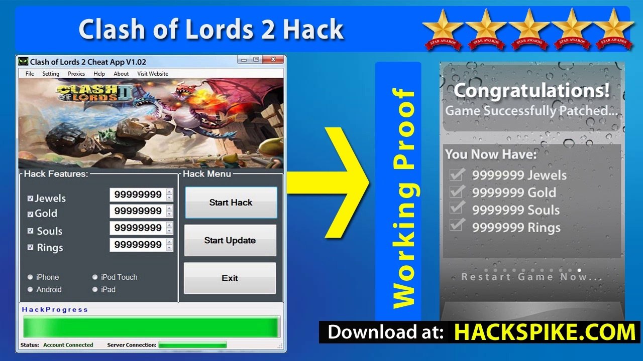 Clash of Lords 2 Triche Gratuit Telecharger 2014 for 99999999 Jewels iOs - New Release Clash of Lords 2 Cheat Jewels
