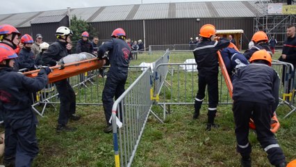 Epreuve rencontre européenne des jeunes pompiers à Dour